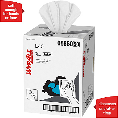 Wypall Power Clean L40 Extra Absorbent Towels (KCC05860)