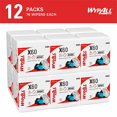 Wypall GeneralClean X60 Multi-Task Cleaning Cloths (KCC34865)