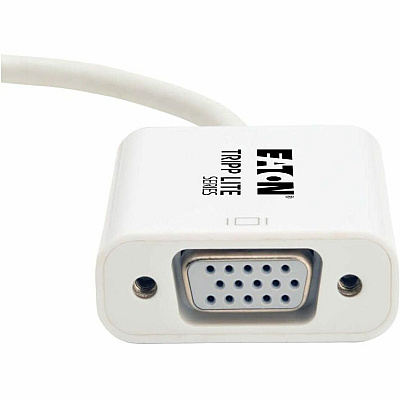 Eaton Tripp Lite Series Keyspan Mini DisplayPort to Active VGA Adapter, Video Converter (M/F), White, 6-in. (15.24 cm) (P13706NVGA)