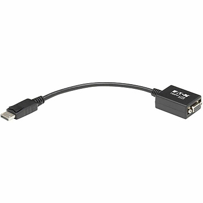 Eaton Tripp Lite Series DisplayPort to VGA Active Adapter Video Converter (M/F), 6-in. (15.24 cm) (P13406NVGA)
