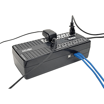 Tripp Lite 750VA 450W Standby UPS - 12 NEMA 5-15R Outlets, 120V, 50/60 Hz, USB, 5-15P Plug, Desktop / Wall Mount (INTERNET750U)