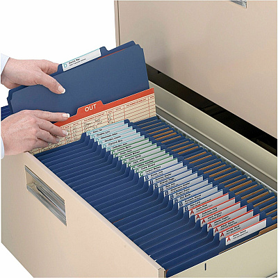Smead Premium Pressboard Classification Folders with SafeSHIELD Coated Fastener Technology (SMD14200)