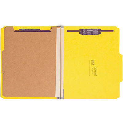 Smead Premium Pressboard Classification Folders with SafeSHIELD Coated Fastener Technology (SMD14203)