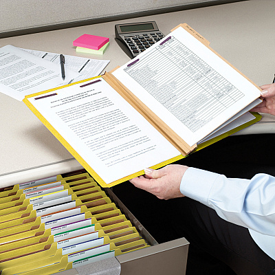 Smead Premium Pressboard Classification Folders with SafeSHIELD Coated Fastener Technology (SMD14203)