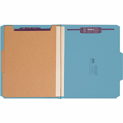 Smead Premium Pressboard Classification Folders with SafeSHIELD Coated Fastener Technology (SMD14204)