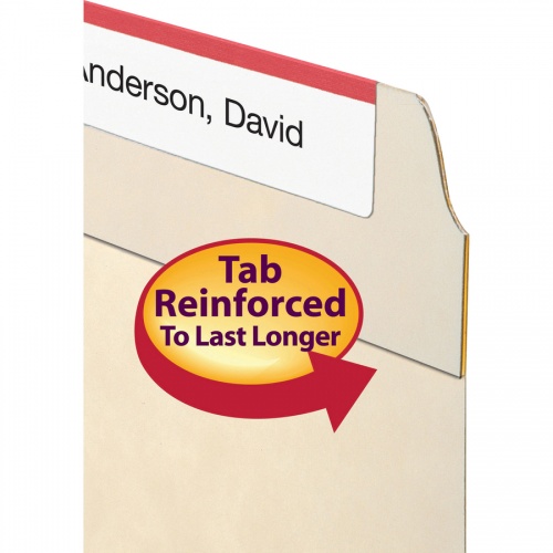 Smead 1/3 Tab Cut Letter Recycled Fastener Folder (14555)