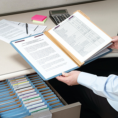 Smead Premium Pressboard Classification Folders with SafeSHIELD Coated Fastener Technology (SMD19204)