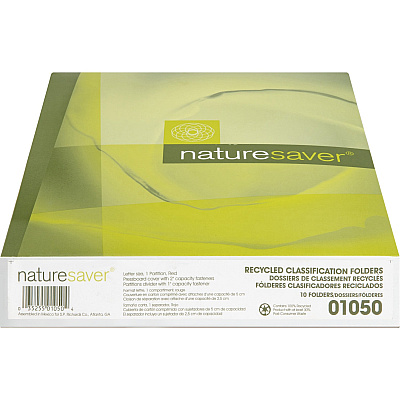 Nature Saver 2/5 Tab Cut Letter Recycled Classification Folder (NAT01050)