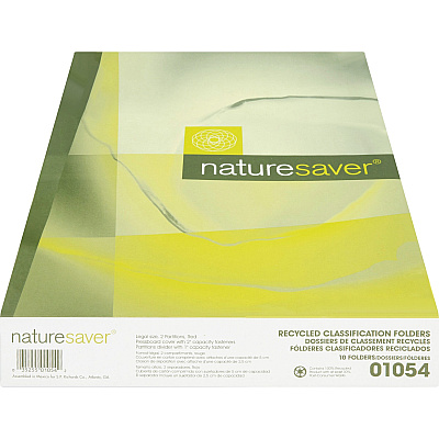 Nature Saver 2/5 Tab Cut Legal Recycled Classification Folder (NAT01054)