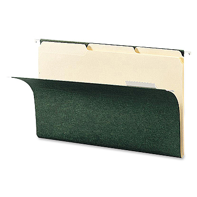 Business Source 1/3 Tab Cut Legal Recycled Top Tab File Folder (BSN43560)