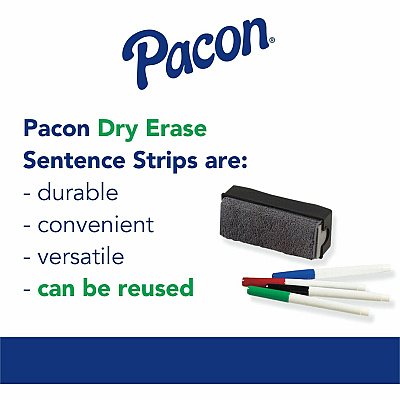 Pacon Dry Erase Sentence Strips (PAC5186)