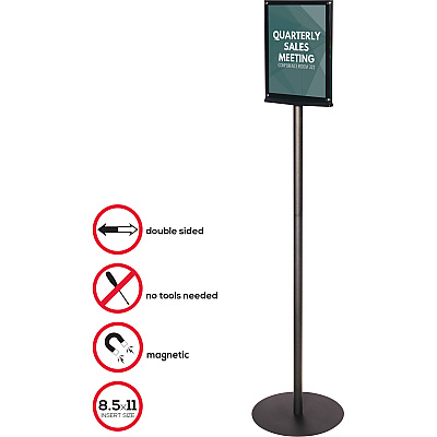 deflecto Double-Sided Magnetic Sign Display (DEF692056)