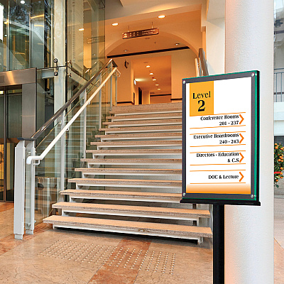 deflecto Double-Sided Magnetic Sign Display (DEF692056)