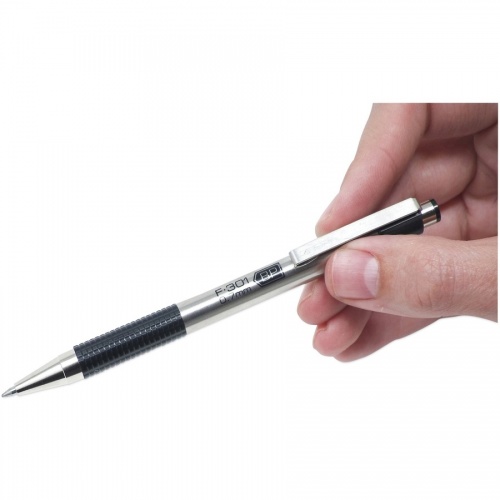 Zebra STEEL 3 Series F-301 Retractable Ballpoint Pen (27310)