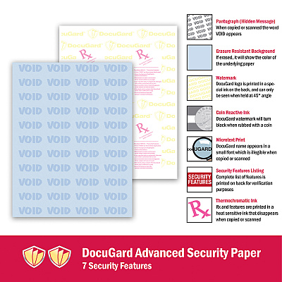 DocuGard Advanced Medical Security Paper (PRB04545)