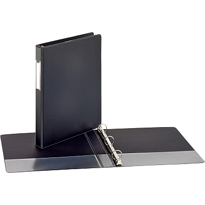 Business Source Basic Round Ring Binder w/Label Holder (BSN28559)