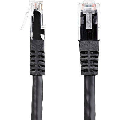 StarTech 8ft Cat6 Ethernet Cable Black Cat 6 Poe (C6PATCH8BK)