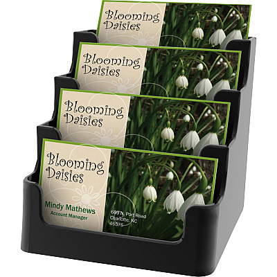 deflecto 4 Tier Business Card Holder (DEF90404)