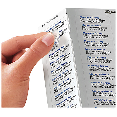 Avery Easy Peel Inkjet Printer Mailing Labels (AVE18667)