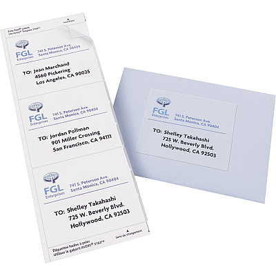 Avery Clear Shipping Labels, Sure Feed, 3-1/3" x 4" , 60 Labels (AVE18664)