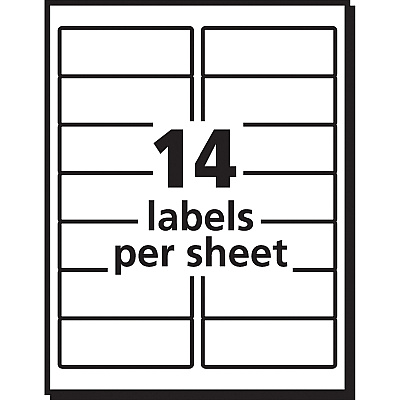 Avery Easy Peel Inkjet Printer Mailing Labels (AVE18662)
