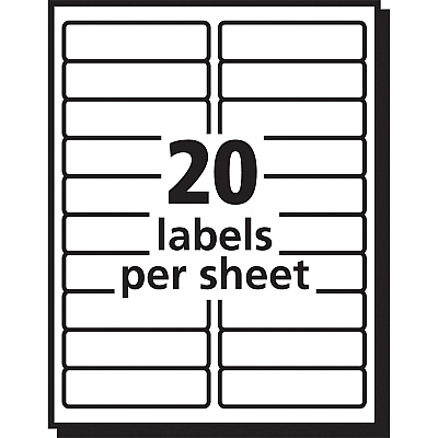 Avery Easy Peel Inkjet Printer Mailing Labels (AVE18661)