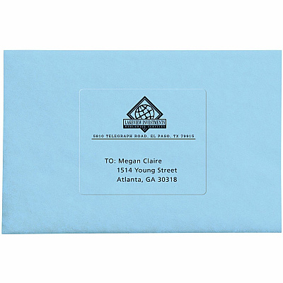 Avery Clear Shipping Labels, Sure Feed, 3-1/3" x 4" 300 Labels (AVE15664)