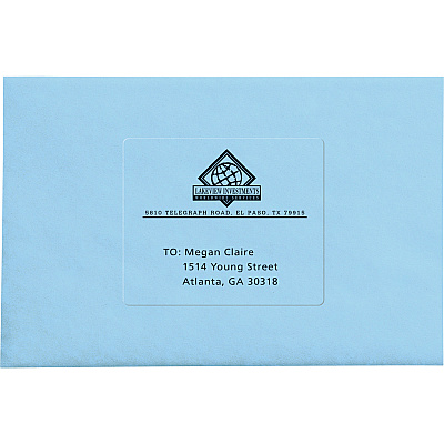 Avery Clear Shipping Labels, Sure Feed, 3-1/3" x 4" 300 Labels (AVE15664)