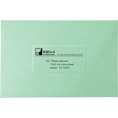 Avery Clear Shipping Labels, Sure Feed, 2" x 4" , 100 Labels (AVE15663)