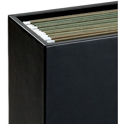 Dacasso Classic Leather Hanging File Folder Box (A1093)