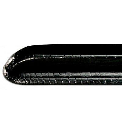 Dacasso Crocodile Embossed Black Leather Library Set (A2219)