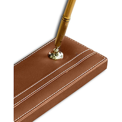 Dacasso Rustic Leather Pen Stand (A3204)