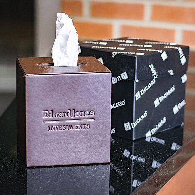 Dacasso Leather Tissue Box Cover (A3437)