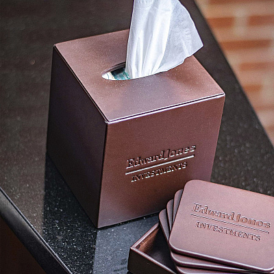 Dacasso Leather Tissue Box Cover (A3437)