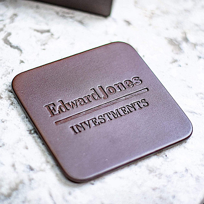 Dacasso Leather Square Coaster Set (A3481)