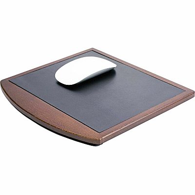 Dacasso Walnut & Leather Mouse Pad (A8414)