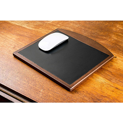 Dacasso Walnut & Leather Mouse Pad (A8414)