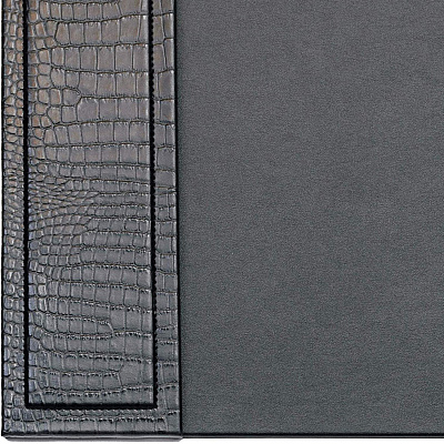 Dacasso Crocodile Embossed Leather Side-Rail Desk Pad (P2201)