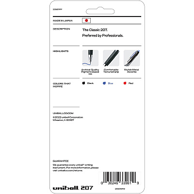 uniball 207 Gel Pen (UBC33961PP)