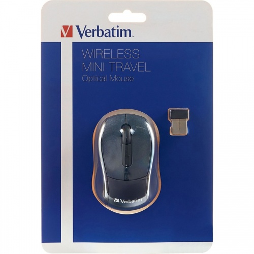Verbatim Wireless Mini Travel Optical Mouse - Graphite (97470)