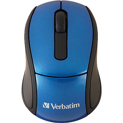 Verbatim Wireless Mini Travel Optical Mouse - Blue (VER97471)