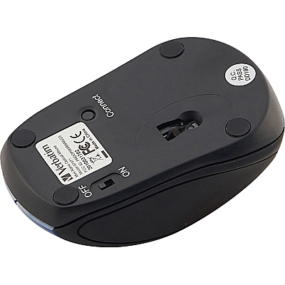 Verbatim Wireless Mini Travel Optical Mouse - Blue (VER97471)