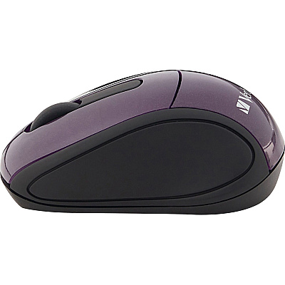 Verbatim Wireless Mini Travel Optical Mouse - Purple (97473)