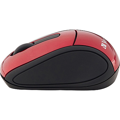 Verbatim Wireless Mini Travel Optical Mouse - Red (97540)