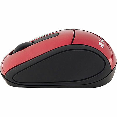 Verbatim Wireless Mini Travel Optical Mouse - Red (97540)
