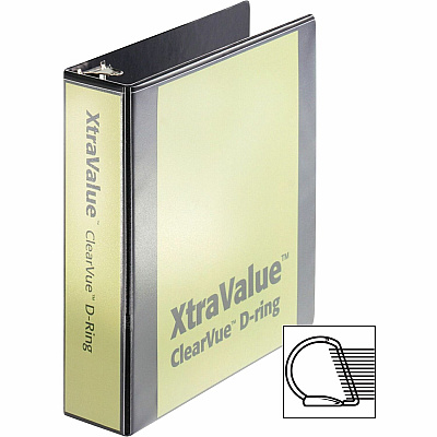 Cardinal Performer ClearVue Slant-D Ring Binder (CRD17501CB)