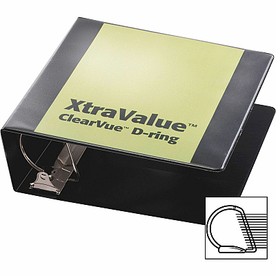 Cardinal Performer ClearVue Slant-D Ring Binder (CRD17811CB)