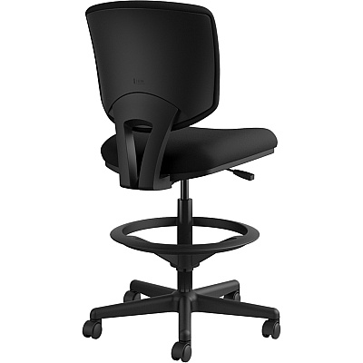 HON Volt Task Stool | Extended Height, Footring | Black Fabric (HON5705GA10T)