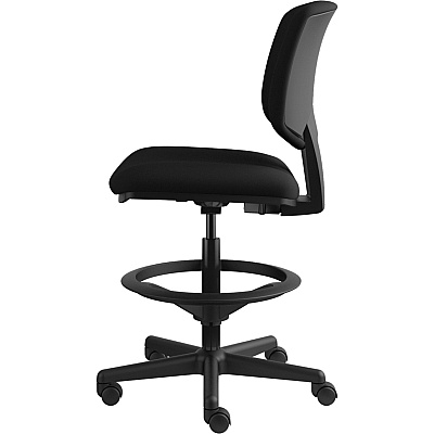 HON Volt Task Stool | Extended Height, Footring | Black Fabric (HON5705GA10T)