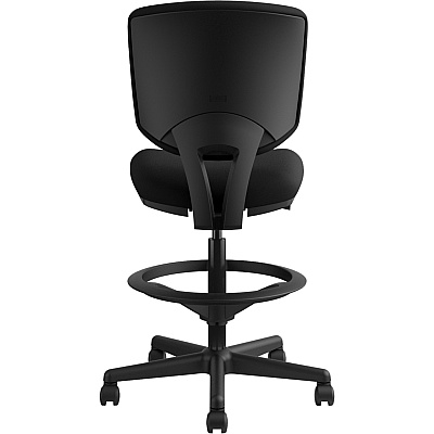HON Volt Task Stool | Extended Height, Footring | Black Fabric (HON5705GA10T)